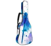 Custodia per chitarra di dimensioni standard, custodia impermeabile per chitarra acustica classica, boschetto di bambù con steli e foglie con libellule, Multicolore 02, 42.9x16.9x4.7 in, Zaino casual