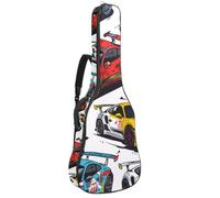 Custodia per chitarra di dimensioni standard, custodia impermeabile per chitarra acustica classica elettrica, segni zodiacali estetici pianeti simboli, Multicolore 06, 42.9x16.9x4.7 in, Zaino casual