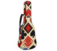 Custodia per chitarra di dimensioni standard, custodia impermeabile per chitarra acustica classica elettrica, segni zodiacali estetici pianeti simboli, Multicolore 04, 42.9x16.9x4.7 in, Zaino casual