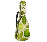 Custodia per chitarra di dimensioni standard, custodia impermeabile per chitarra acustica classica, sfondo estetico con frutta gialla e limone, Multicolore 05, 42.9x16.9x4.7 in, Zaino casual