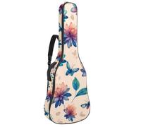 Custodia per chitarra di dimensioni standard, custodia impermeabile per chitarra acustica classica, sfondo estetico con frutta gialla e limone, Multicolore 10., 42.9x16.9x4.7 in, Zaino casual