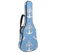 Custodia per chitarra di dimensioni standard, impermeabile, custodia da trasporto per chitarre acustiche classiche elettriche, estetica vintage varietà di fiori, Multicolore 03, 42.9x16.9x4.7 in,