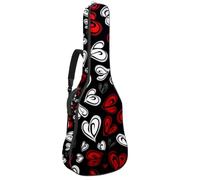 Custodia per chitarra di dimensioni standard, impermeabile, custodia da trasporto per chitarre elettriche acustiche, classiche, tropicali, monstera, paradiso, fiore, foglia di palma, Multicolore 10.,