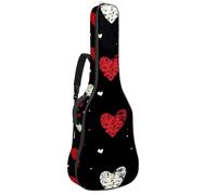 Custodia per chitarra di dimensioni standard, impermeabile, custodia da trasporto per chitarre elettriche acustiche, classiche, tropicali, monstera, paradiso, fiore, foglia di palma, Multicolore 03,