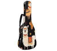 Custodia per chitarra, impermeabile, custodia per chitarra acustica classica, elettrica, graziose ciliegie rosse e fiocchi, Multicolore 05, 42.9x16.9x4.7 in, Zaino casual