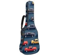 Custodia per chitarra, impermeabile, custodia per chitarra acustica classica, elettrica, graziose ciliegie rosse e fiocchi, Multicolore 04, 42.9x16.9x4.7 in, Zaino casual