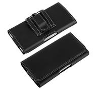 Custodia per cintura doppi attacchi Smartphone taglia SL - Nero