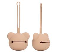 Custodia per Ciuccio in Silicone, Custodia per Ciuccio in Silicone Antipolvere, Comoda e Pulita, con Cinturino per Clip per Capezzoli (Colore del caffè)