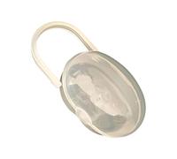 Custodia per ciuccio - PP 12 x 6 x 4,5 cm, contenitore trasparente | contenitore antipolvere, per lo shopping in viaggio, gancio unico