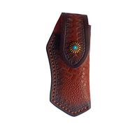 Custodia per Coltelli in Pelle, Custodia per Coltelli in Pelle Pieghevole, Custodia per Coltelli Tascabili in pelle con Fodero per Coltelli, Resistente All'usura, Applica a per Coltello Tascabile
