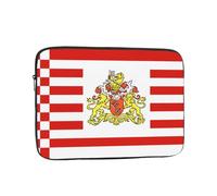 Custodia per computer con stampa bandiera del Senato di Brema, borsa per computer da 10", adatta per ufficio, viaggi, pendolarismo e viaggi d'affari.