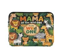 Custodia per computer concisa con cerniera 40,6 cm Mama of The Wild One | 16 pollici Laptop Storage Bag per il viaggio di lavoro latitude caso L