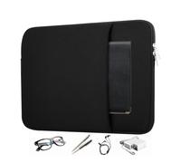 Custodia per computer, custodia portatile per laptop con tasca laterale, borsa da viaggio per laptop di grande capacità, in acciaio, design con cerniera, supporto per notebook per donne