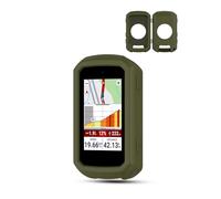 Custodia per computer da bicicletta Garmin Edge 850, custodia in silicone toergy, copertura con fori precisi, antiurto, impermeabile, tocco comodo, verde scuro