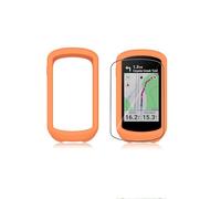 Custodia per computer da bicicletta Garmin Edge Explore 2, yystao, in silicone, compatibile con Garmin Explore2, con pellicola protettiva morbida in TPU, antiurto, antipolvere, impermeabile, arancione