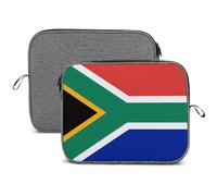 Custodia per computer portatile, 13 14 pollici bandiera del Sudafrica stampata resistente all'acqua borsa per il trasporto del computer