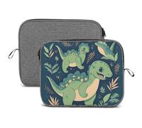 Custodia per computer portatile, 13 14 pollici con simpatico dinosauro stampato resistente all'acqua borsa per il trasporto del computer