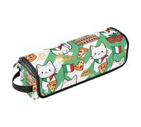 Custodia per computer portatile 13-14 pollici con tappetino di ferro gatto ed elementi italiani impermeabile strumenti per capelli organizer da viaggio