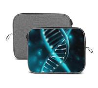 Custodia per computer portatile, 13 14 pollici Science Gene Strand stampato resistente all'acqua borsa per il trasporto del computer