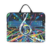 Custodia per computer portatile 14 pollici antiurto custodia protettiva per notebook borsa per laptop a tema musica astratta borsa per computer portatile