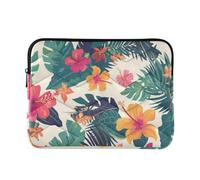 Custodia per computer portatile 15-16 pollici borsa per computer sottile piante estive tropicali borsa per computer con cerniera per viaggi business fucile e co