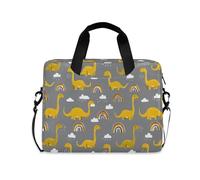 Custodia per computer portatile 15-16 pollici concise maniche per computer portatile Wildlife Dino arcobaleno grigio borsa da viaggio borsa per viaggio di lavoro