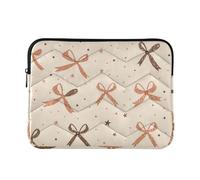 Custodia per computer portatile 15-16 pollici custodia morbida per computer bella marrone fiocco borsa per il trasporto del computer per viaggi di lavoro estuche para