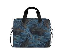 Custodia per computer portatile 15-16 pollici, impermeabile, borsa per computer portatile, borsa ventiquattrore, nero e blu, astuccio cinese, copertina rigida, con cerniera, per lavoro, viaggi