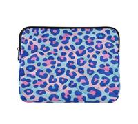 Custodia per computer portatile 15-16 pollici impermeabile Custodie per computer portatile Blu-rosa leopardo stampa borsa per computer con cerniera per viaggi Business funda para computadora