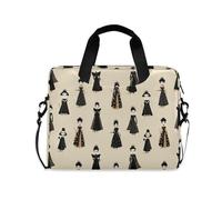 Custodia per computer portatile 15-16 pollici in poliestere custodia per computer principessa action figure stampa con cerniera per viaggi d'affari