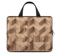Custodia per computer portatile 3D a forma di cubo, ultrasottile, impermeabile, da 12", con cinghia da polso