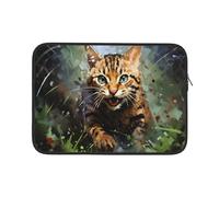 Custodia per Computer Portatile A Bengal Cat Print Borsa per Laptop Comfyable Impermeabile Borsa Porta 15In, per Computer Portatile, Laptop