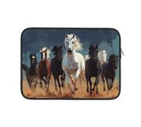 Custodia per Computer Portatile A Group of Horses Print Sleeve per Laptop Resistente Multicolore Custodia Protettiva per Laptop 15In, per Computer Portatile, Notebook