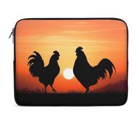 Custodia per Computer Portatile Animal Chickens Borsa da Trasporto Impermeabile Multicolore Custodia Protettiva per Laptop, per Travel, Office, Notebook, 15In