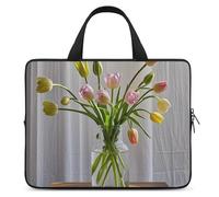 Custodia per computer portatile, antiurto, borsa da trasporto per computer L'arte dei fiori, borsa per laptop tote leggera custodia per notebook da viaggio borsa con manico per viaggi d'affari da 13