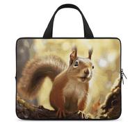 Custodia per computer portatile, antiurto, borsa per il trasporto del computer, divertente scoiattolo, borsa per computer portatile, leggera, custodia per notebook da viaggio, borsa da viaggio per
