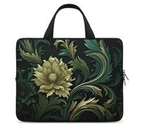 Custodia per computer portatile, antiurto, borsa per il trasporto del computer, verde scuro e verde, borsa per laptop, leggera, custodia per notebook da viaggio, borsa da viaggio per affari da 17