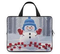 Custodia per computer portatile, antiurto, per proteggere il pupazzo di neve, borsa per laptop, leggera, borsa da viaggio per viaggi d'affari da 13 pollici, protegge il pupazzo di neve