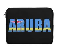 Custodia per Computer Portatile Aruba Flag Caribbean Beach Sleeve per Laptop Resistente Antiurto Custodia Notebook, per Office, Notebook, Travel, 15In