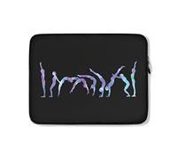 Custodia per Computer Portatile Back Handspring Progression Silhouette Gymnastics Custodia Protettiva per Laptop Multicolore Antiurto Borsa Porta 15In, per Notebook, Computer Portatile