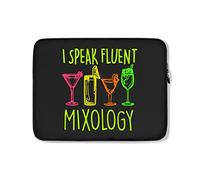 Custodia per Computer Portatile Bartender Funny I Speak Fluent Mixology Custodia per Laptop Resistente Antiurto Borsa per Laptop 15In, per Laptop, Notebook