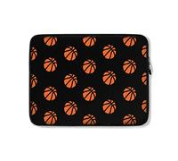 Custodia per Computer Portatile Basketball Black Pattern Portatile Borsa Antiurto Multicolore Custodia Protettiva per Laptop 15In, per Notebook, Laptop