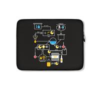 Custodia per Computer Portatile Beer Brewing Schematic Brewer Brewery Custodia per Laptop Antiurto Comfyable Custodia Protettiva per Laptop 15In, per Notebook, Computer Portatile