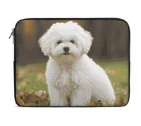 Custodia per Computer Portatile Bichon Frise Dog Borsa Porta Antiurto Impermeabile Custodia per Laptop, per Travel, Computer, Office, 15In