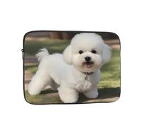 Custodia per Computer Portatile Bichon Frise Dog Prints Borsa per Laptop Multicolore Resistente Portatile Borsa, per Computer, Notebook, Office, 15In