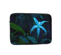 Custodia per Computer Portatile Blue Five Petal Flower Borsa Porta Multicolore Impermeabile Custodia Notebook, per Office, Computer, Travel, 15In