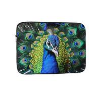 Custodia per Computer Portatile Blue Peacock Borsa da Trasporto Multicolore Impermeabile Custodia Protettiva per Laptop, per Computer, Notebook, Travel, 15In