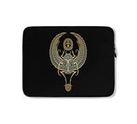 Custodia per Computer Portatile Blue Winged Egyptian Scarab with Ankh Borsa per Laptop Multicolore Resistente Custodia per Laptop 15In, per Notebook, Computer Portatile