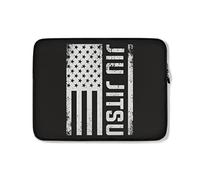 Custodia per Computer Portatile Brazilian Jiu Jitsu American Flag Borsa da Trasporto Multicolore Resistente Custodia per Laptop 15In, per Notebook, Laptop