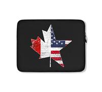 Custodia per Computer Portatile Canada And USA Leaves Custodia Notebook Multicolore Comfyable Custodia per Laptop 15In, per Laptop, Computer Portatile